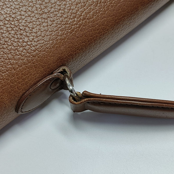 Calfskin Shoulder Bag Brown
