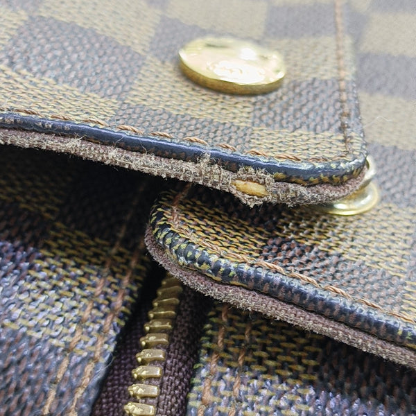 NAVIGLIO MM Damier Ebene Coated Canvas Brown