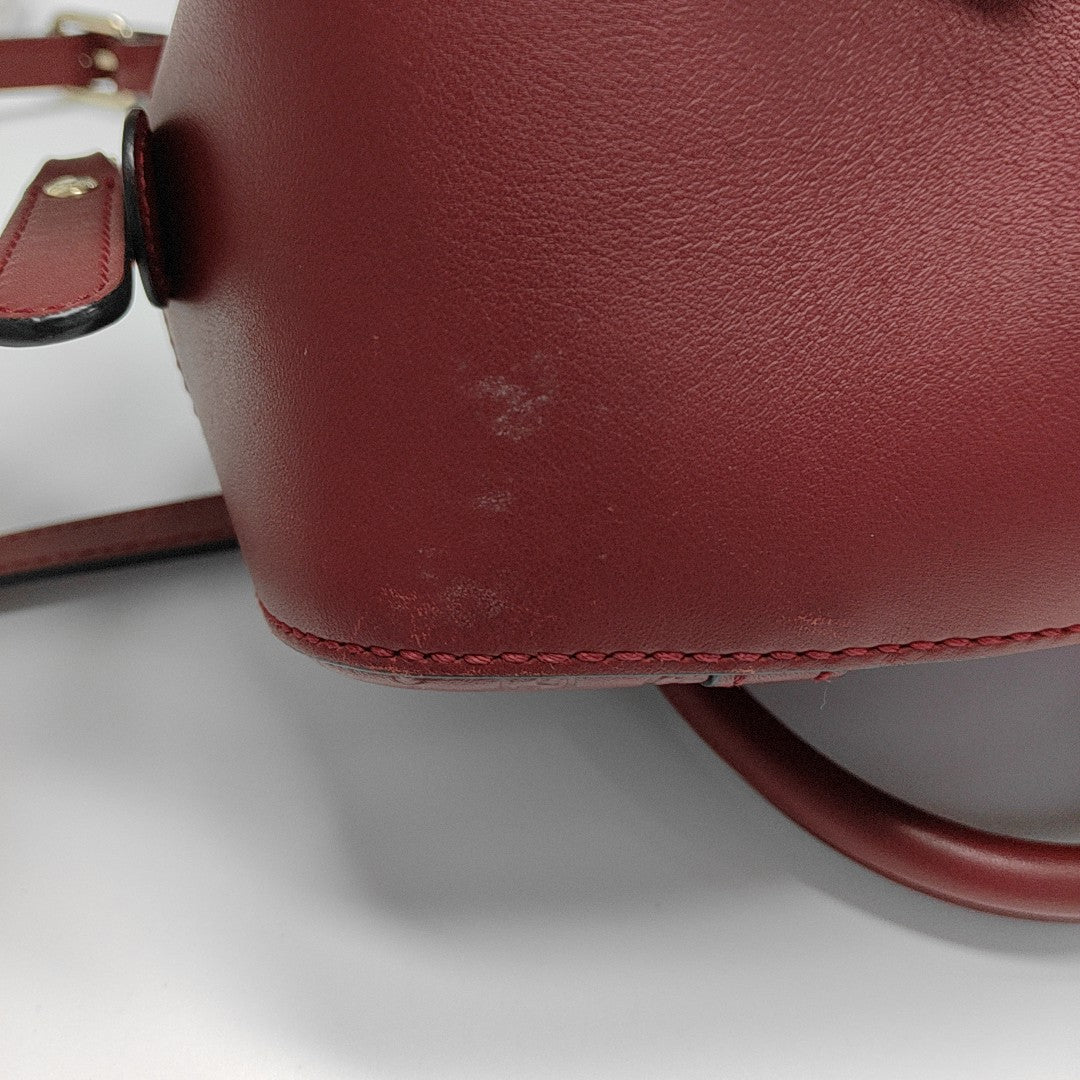 Ligne Shima Monogram Calfskin Red