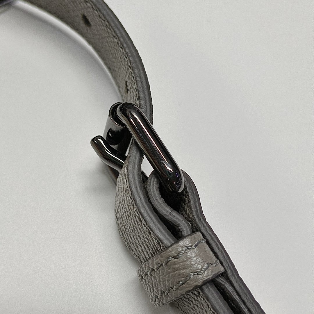 Calfskin Shoulder Bag Gray