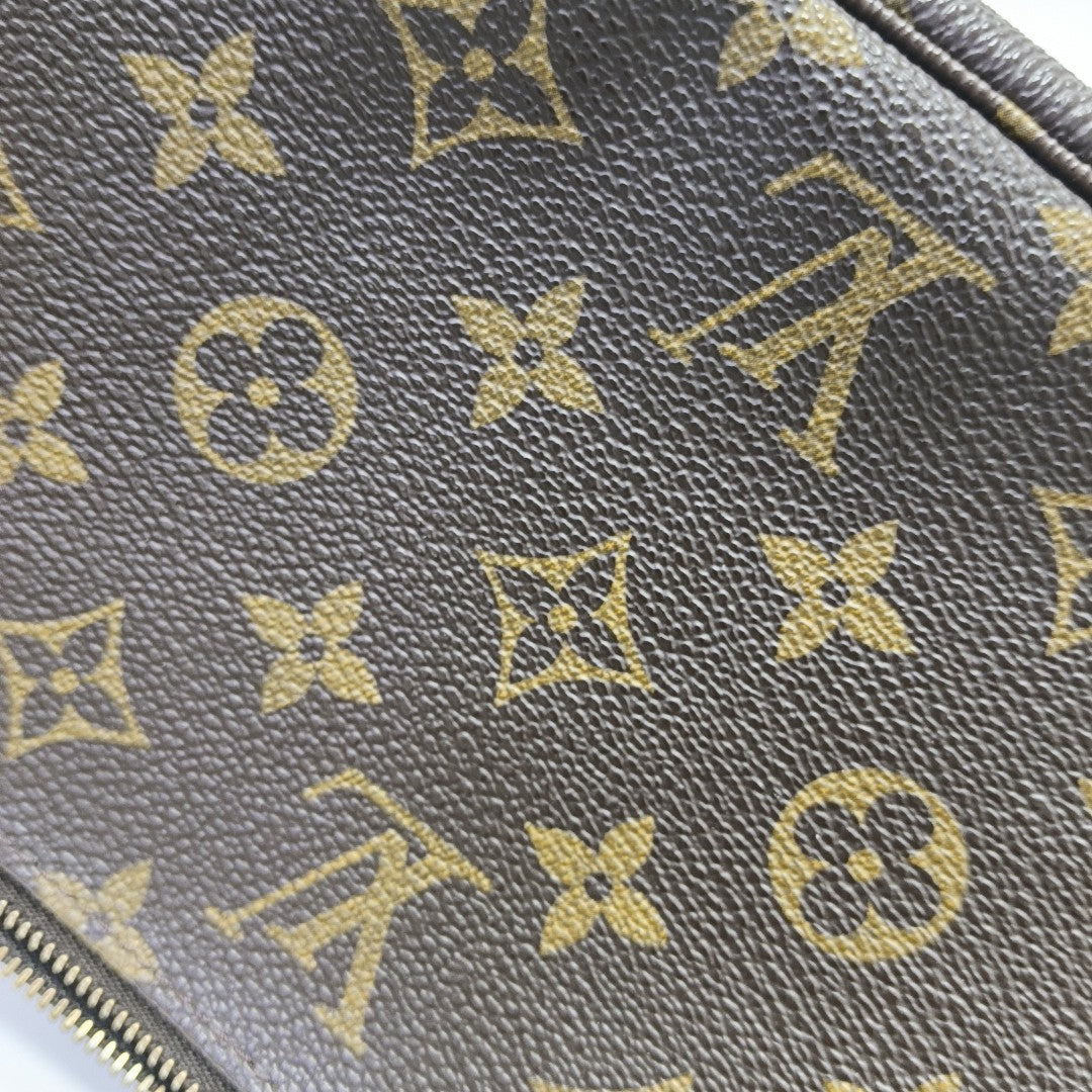 ACCESSOIRES Monogram Coated Canvas Brown