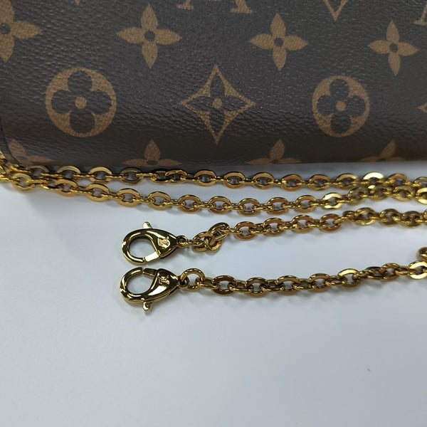 FÉLICIE Monogram Coated Canvas Brown