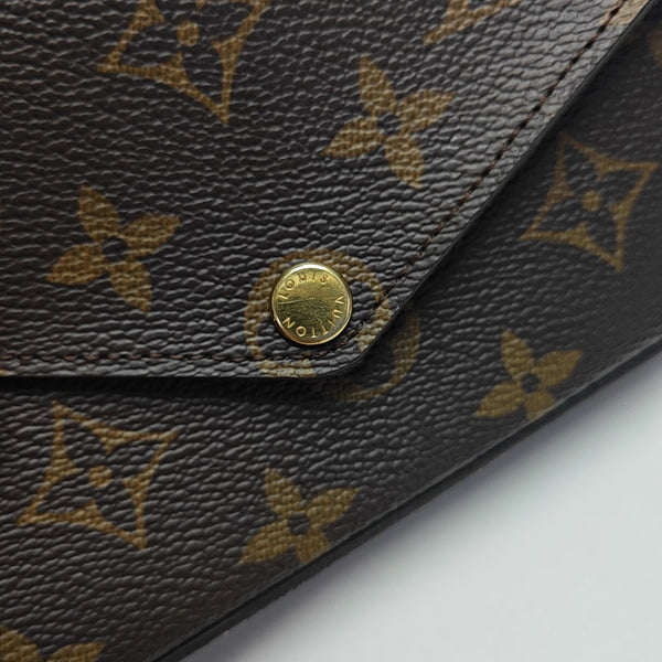 FÉLICIE Monogram Coated Canvas Brown