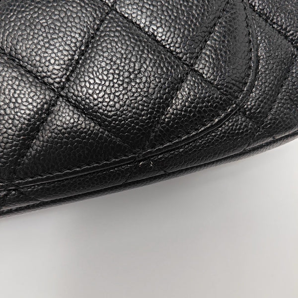Caviar Quilted Grained Calfskin Black