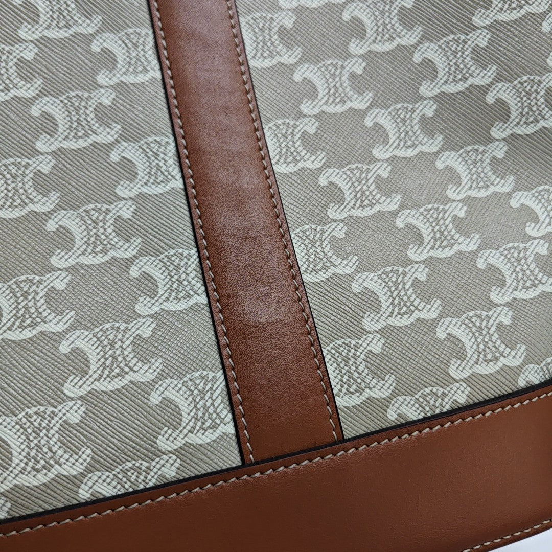 TRIOMPHE CANVAS Small Coated Canvas Beige