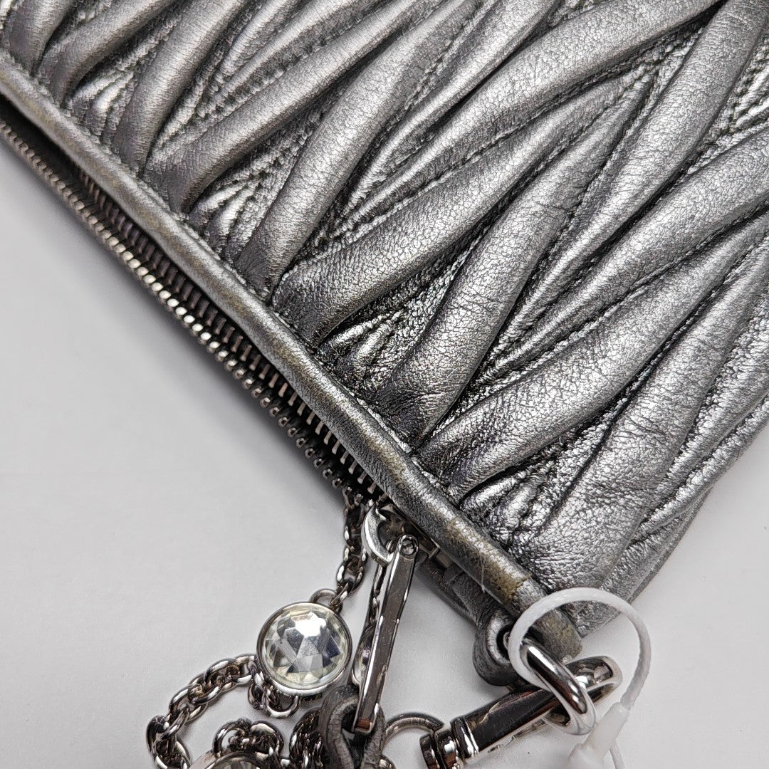 Matelassé Quilted Lambskin Silver
