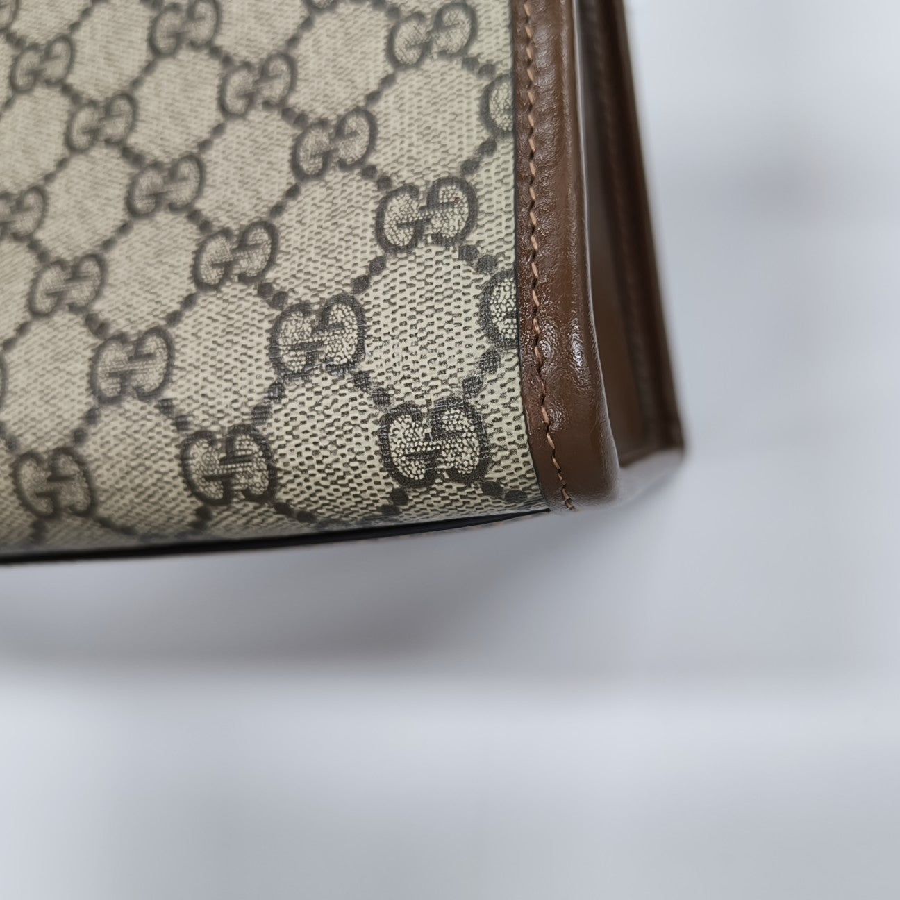 Retro Small Monogram Coated Canvas Brown