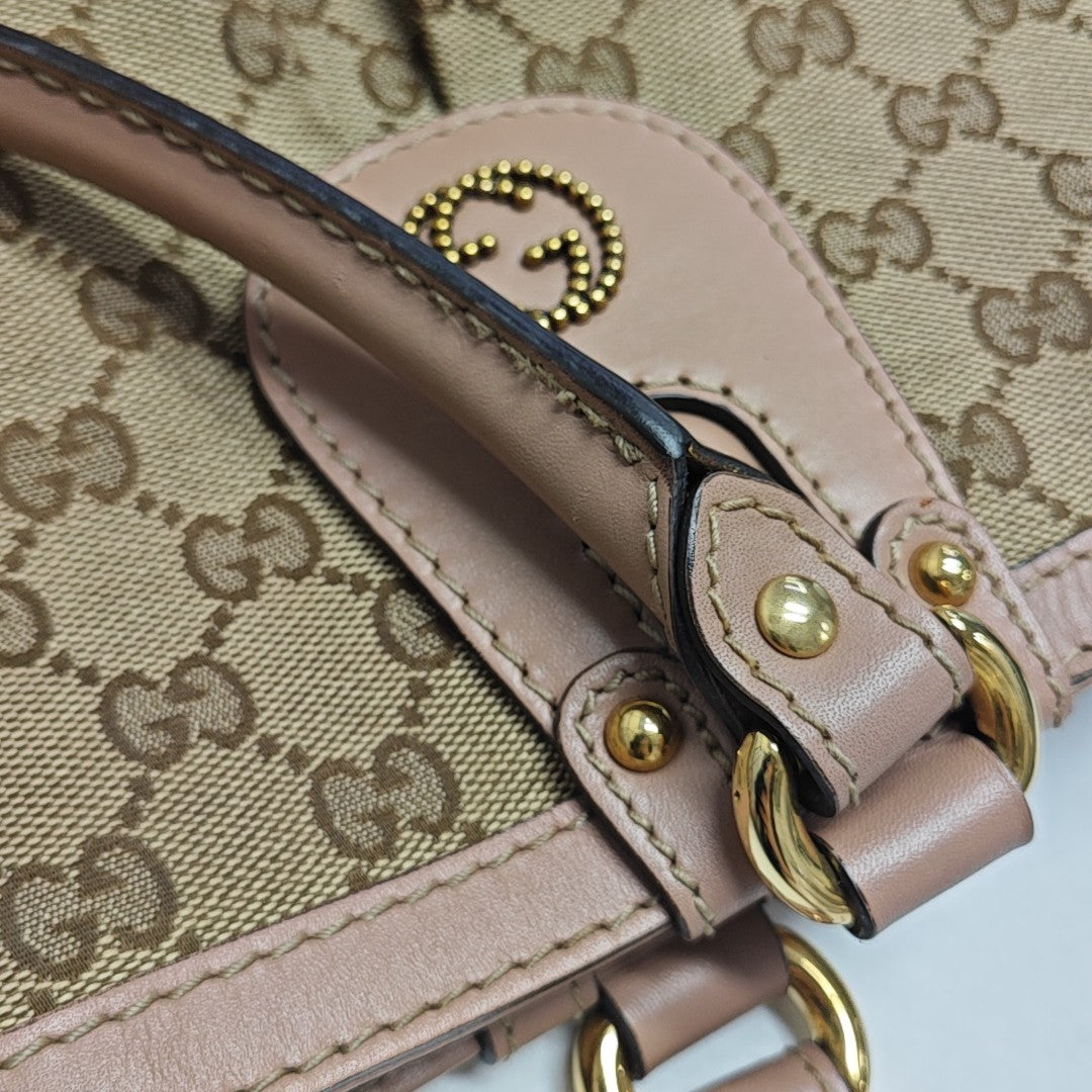 Sukey Monogram Canvas Beige