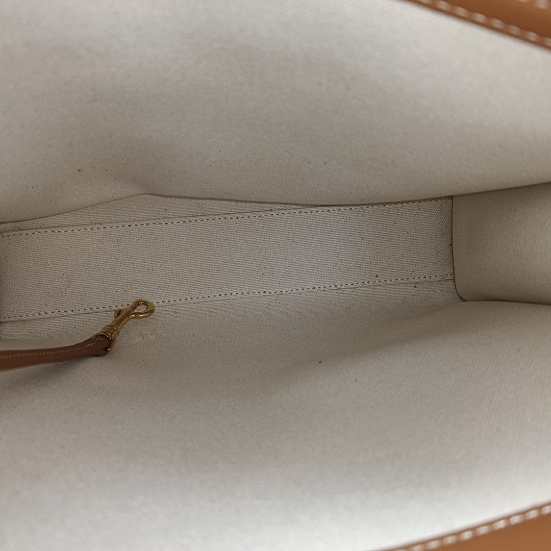 Authenticated pre-owned  CABAS CELINE Small Canvas White - Shoulder Bag at Looply