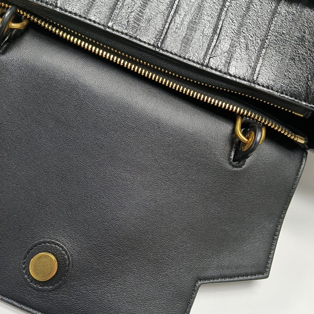 BELT Mini Quilted Calfskin Black
