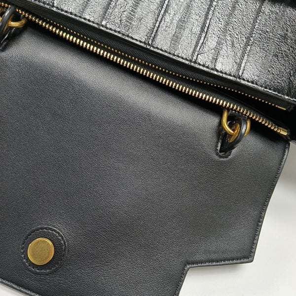 BELT Mini Quilted Calfskin Black