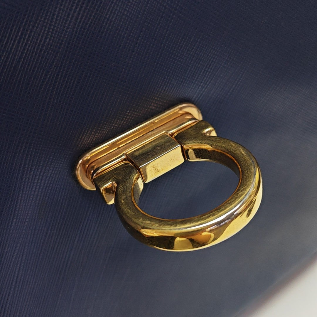 Kelly Calfskin Blue