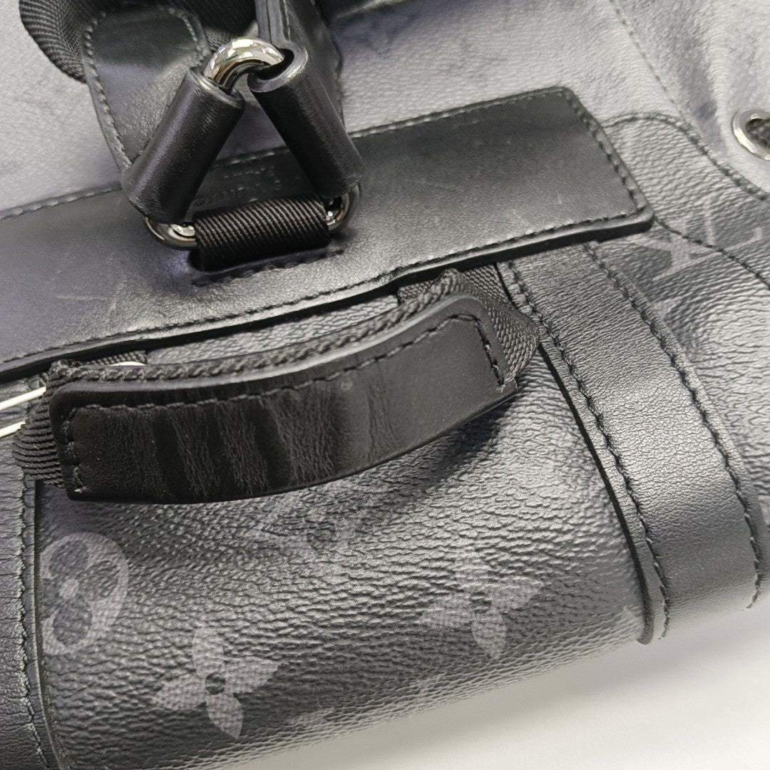 CHRISTOPHER PM Monogram Coated Canvas Gray