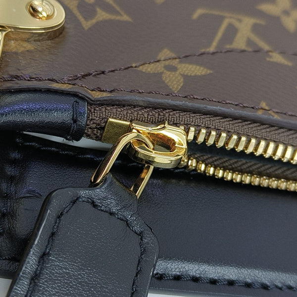 Lucky Trunk Monogram Coated Canvas Brown