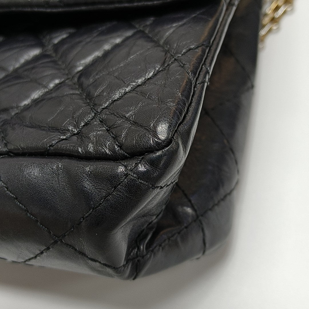 2.55 227 (jumbo) Quilted Calfskin Black