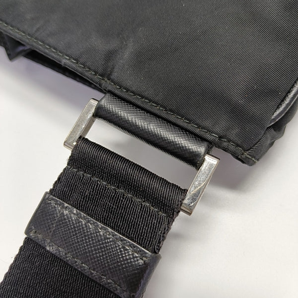 Nylon Shoulder Bag Black