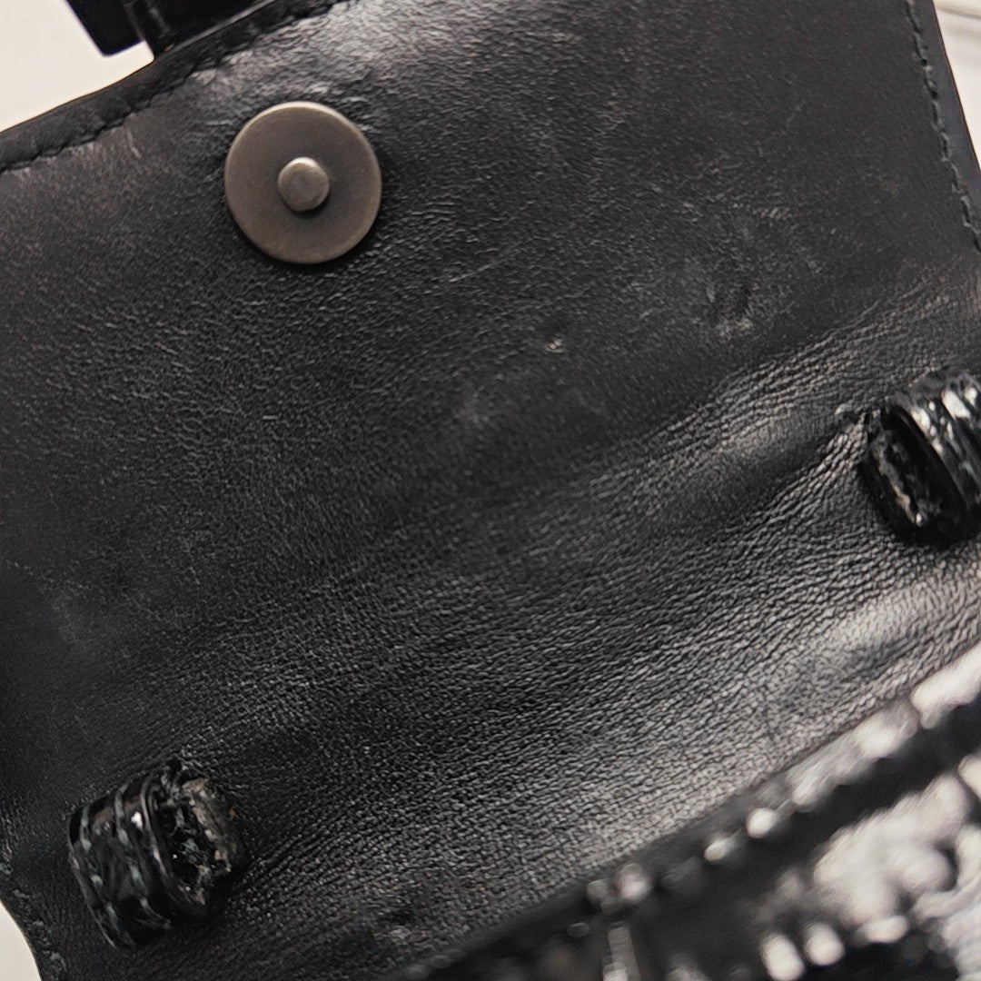 Hourglass Mini Calfskin Black