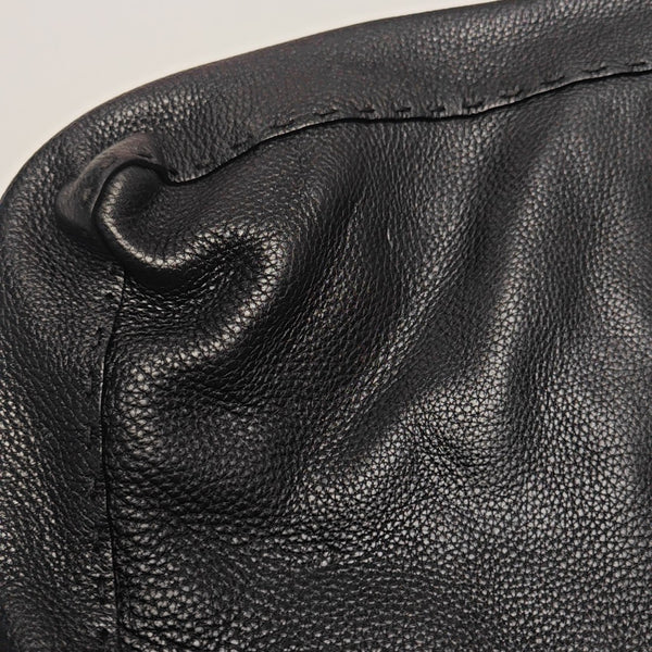 Quilted Calfskin Shoulder Bag Black