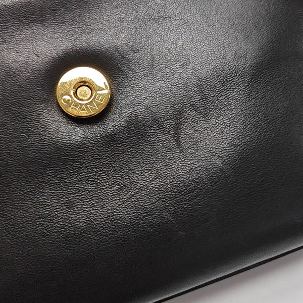 Lambskin Top Handle Bag Brown