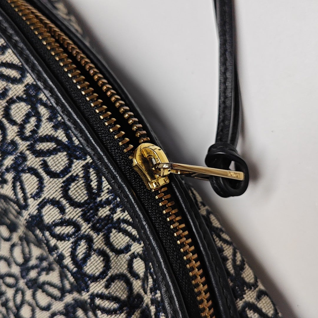 Monogram Canvas Top Handle Bag Blue