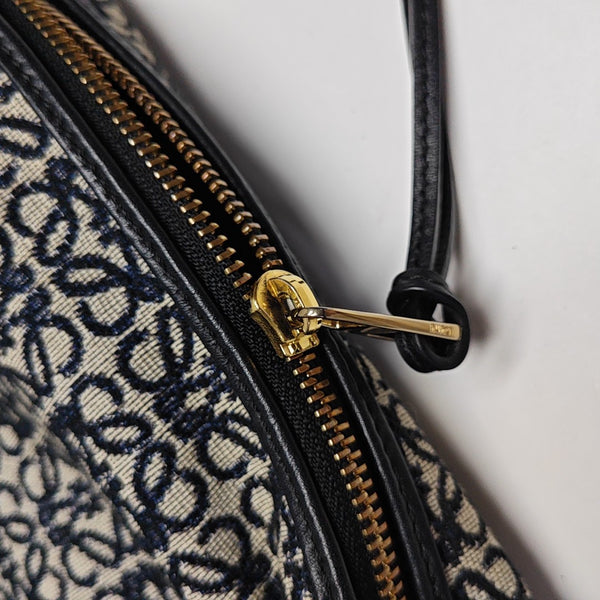Monogram Canvas Top Handle Bag Blue