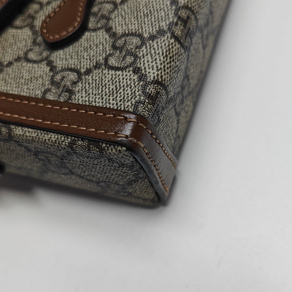 Horsebit 1955 Mini Monogram Coated Canvas Beige