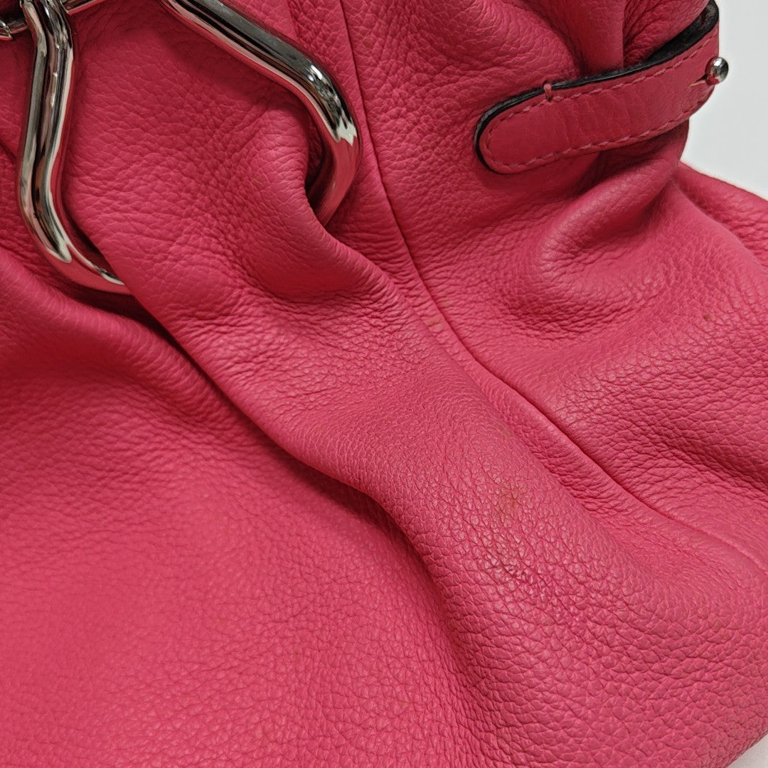 Calfskin Shoulder Bag Pink
