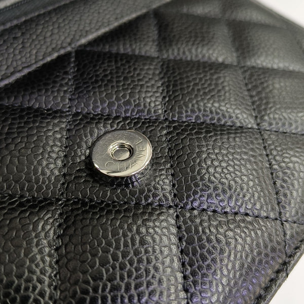 WOC Quilted Grained Calfskin Black