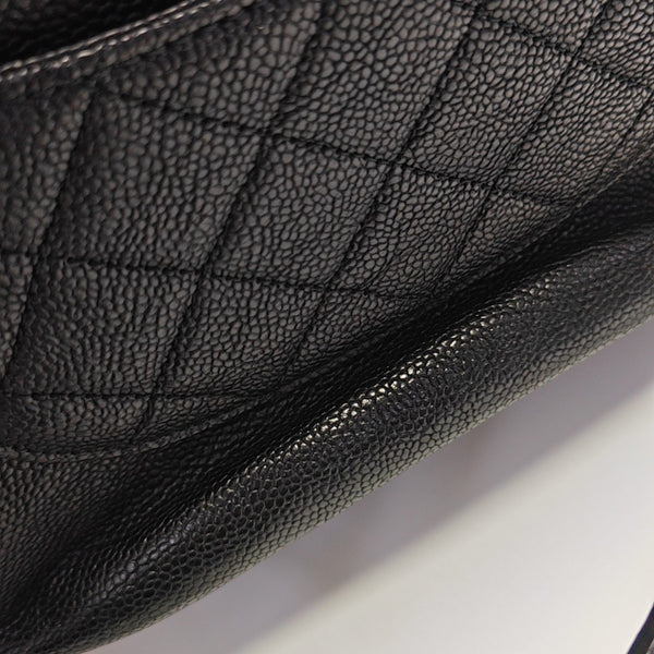 Quilted Grained Calfskin Black