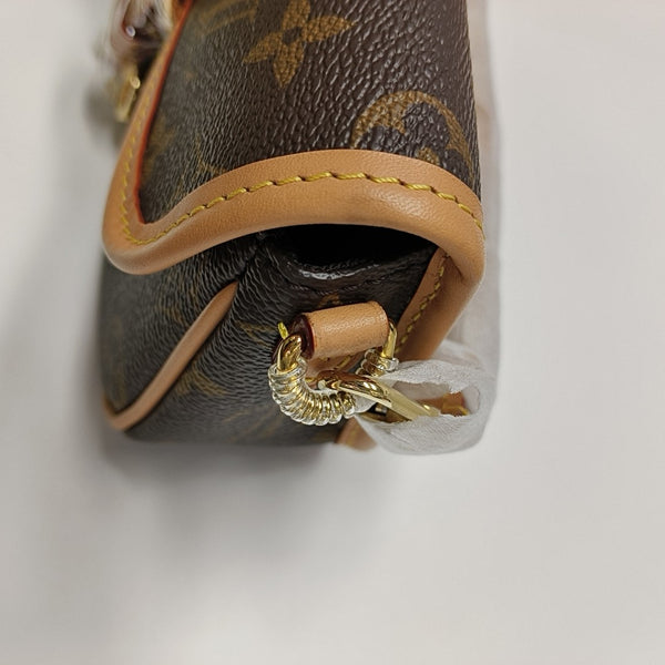 DIANE Nano Monogram Coated Canvas Brown