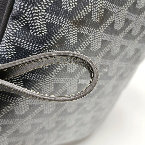 Authenticated pre-owned  Petit Flot Coated Canvas Grey - Bucket Bag at Looply