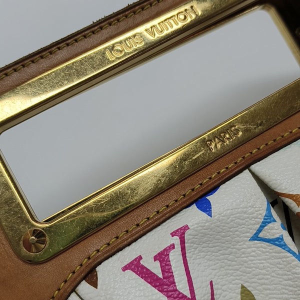 JUDY PM Monogram Coated Canvas White
