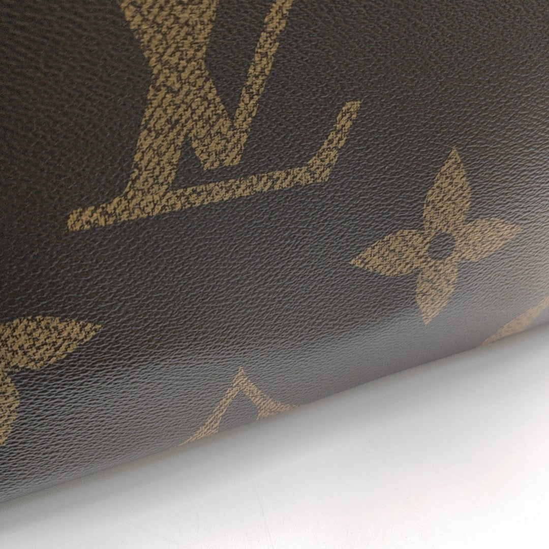 ONTHEGO MM Monogram Coated Canvas Brown