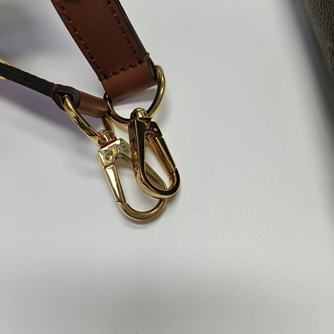DAUPHINE MM Monogram Coated Canvas Brown
