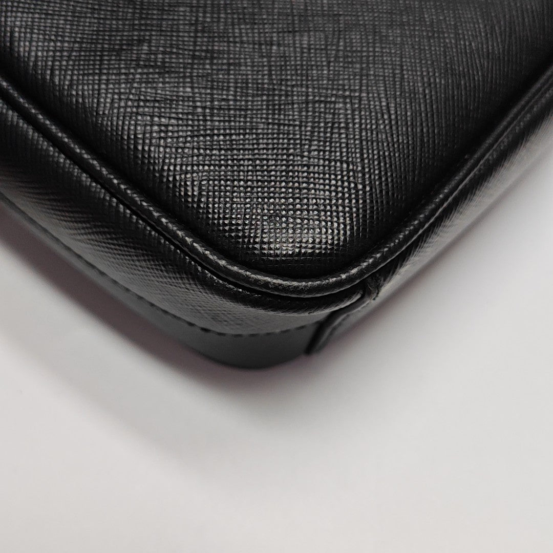 Sidonie Saffiano Calfskin Black