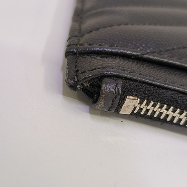 MONOGRAM Chevron Calfskin Black