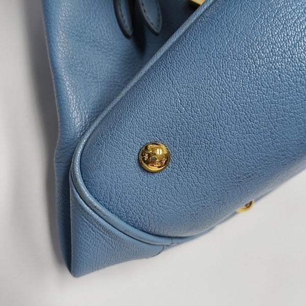Calfskin Tote Bag Blue