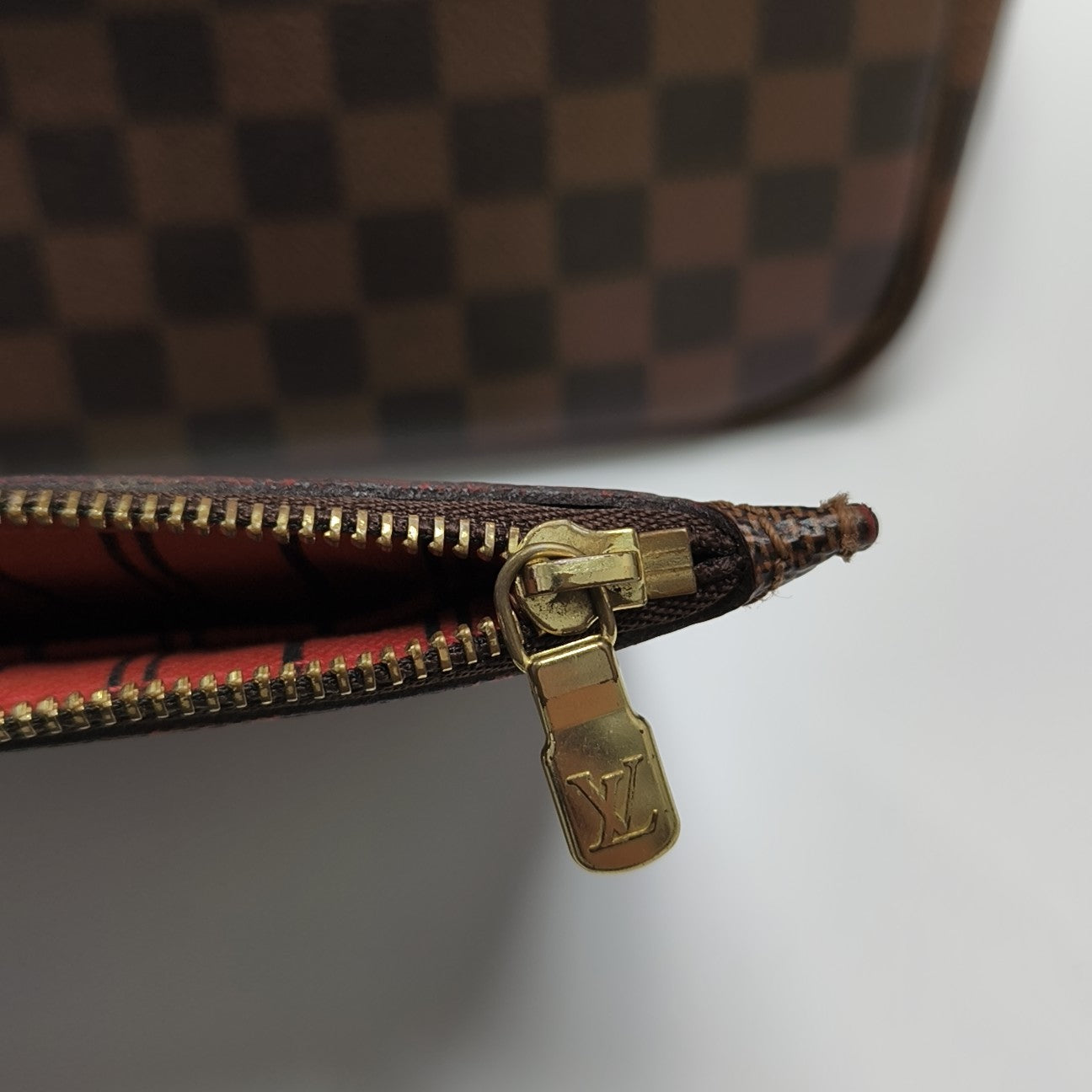 NEVERFULL MM Damier Ebene Coated Canvas Brown