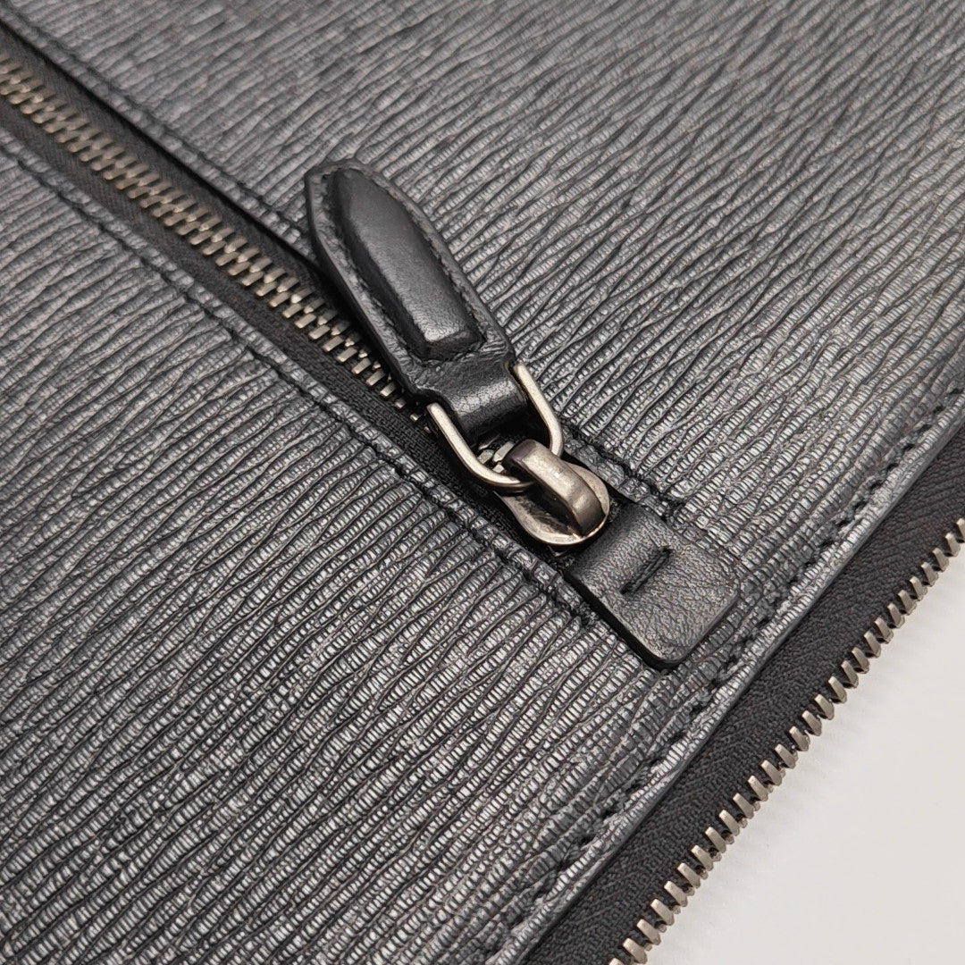 Calfskin Top Handle Bag Black