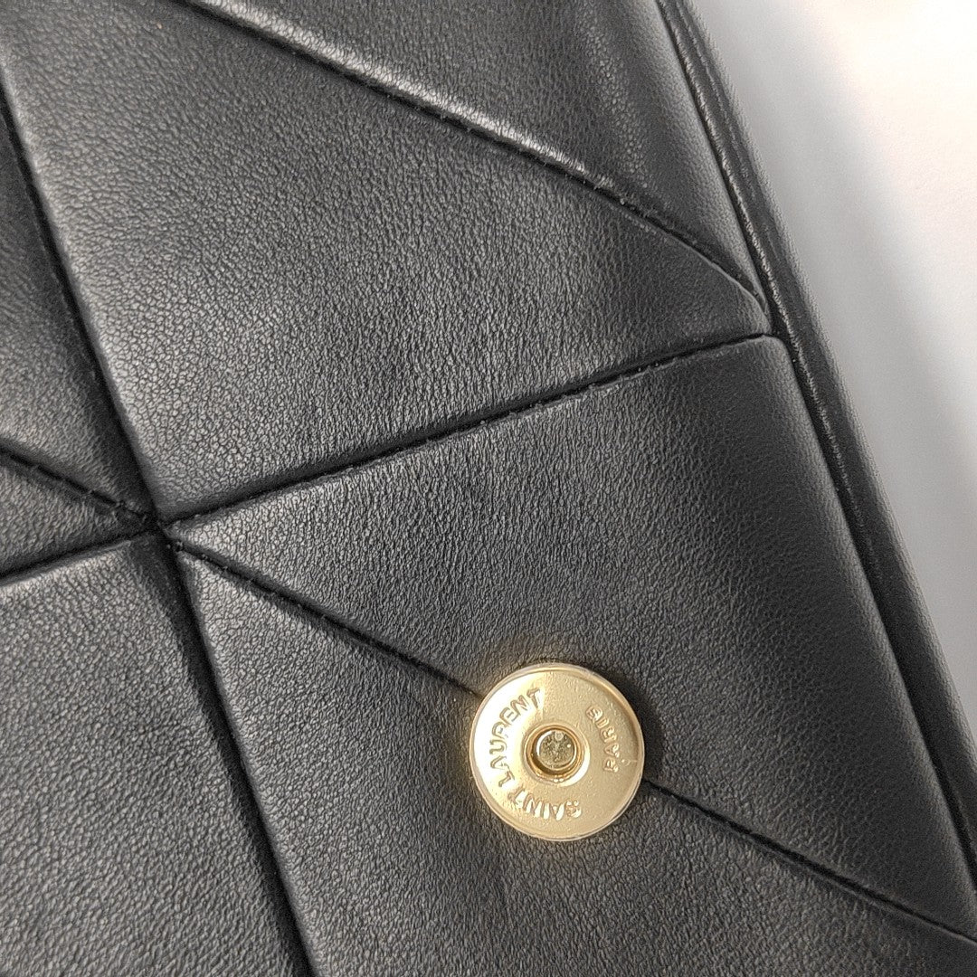 Quilted Lambskin Belt Bag Black