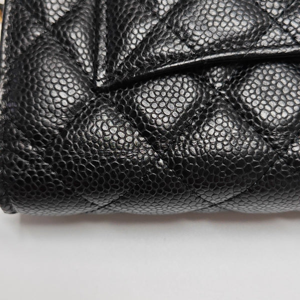 WOC Quilted Grained Calfskin Black