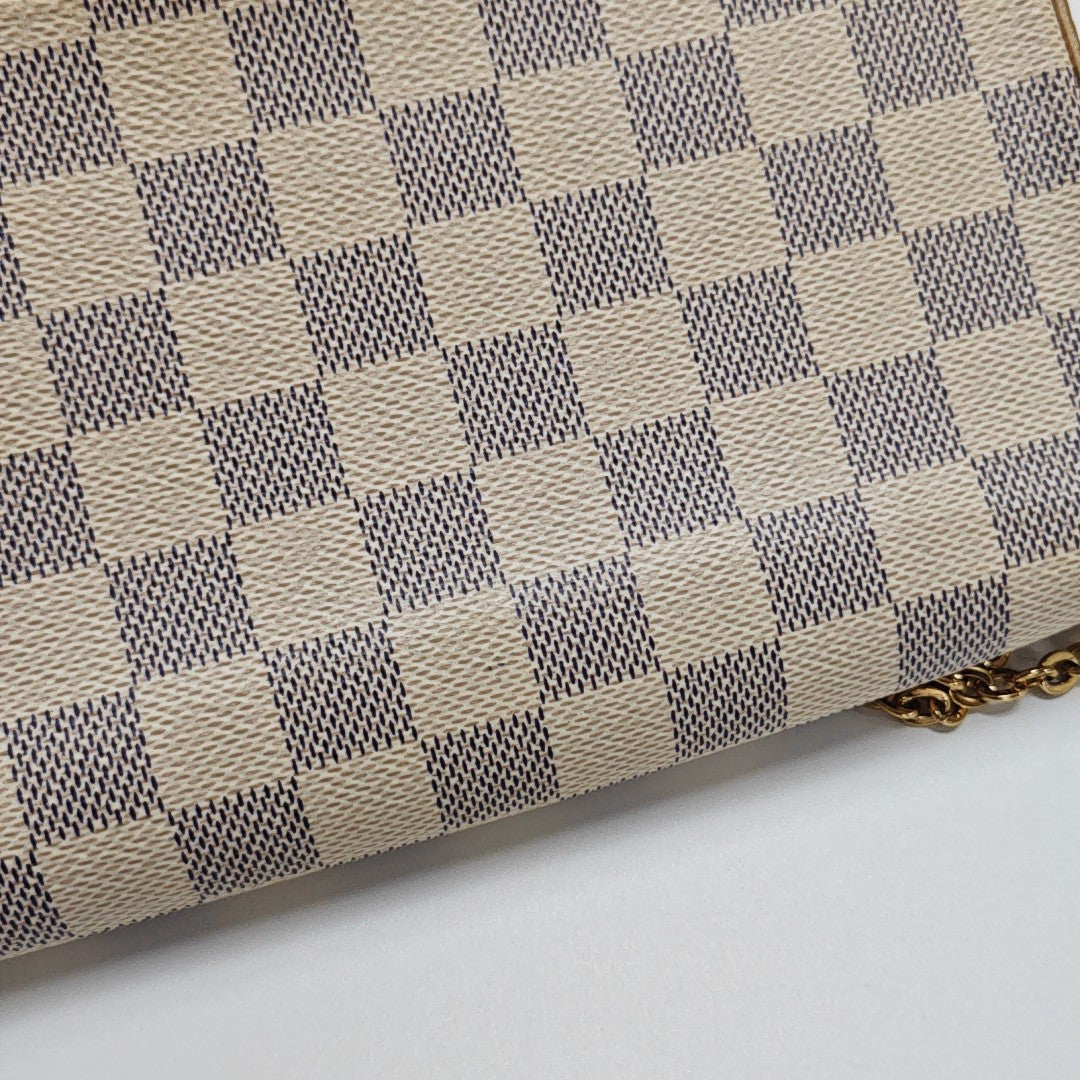 FÉLICIE Damier Azur Coated Canvas White