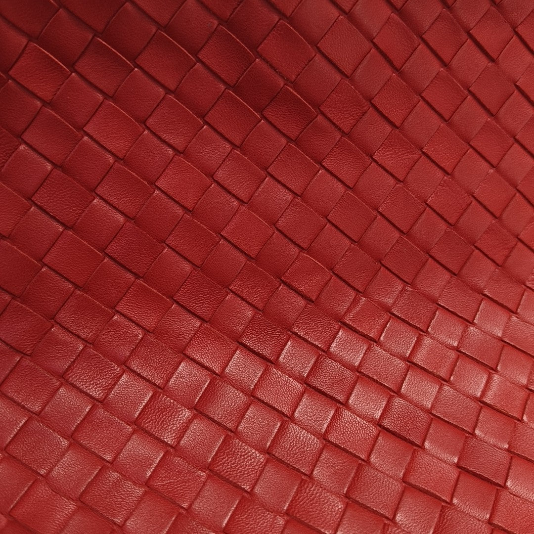 Calfskin Top Handle Bag Red