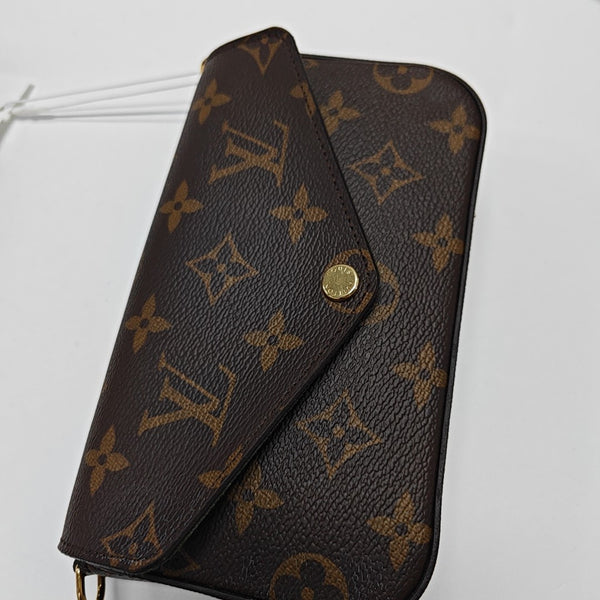 FÉLICIE Monogram Coated Canvas Brown