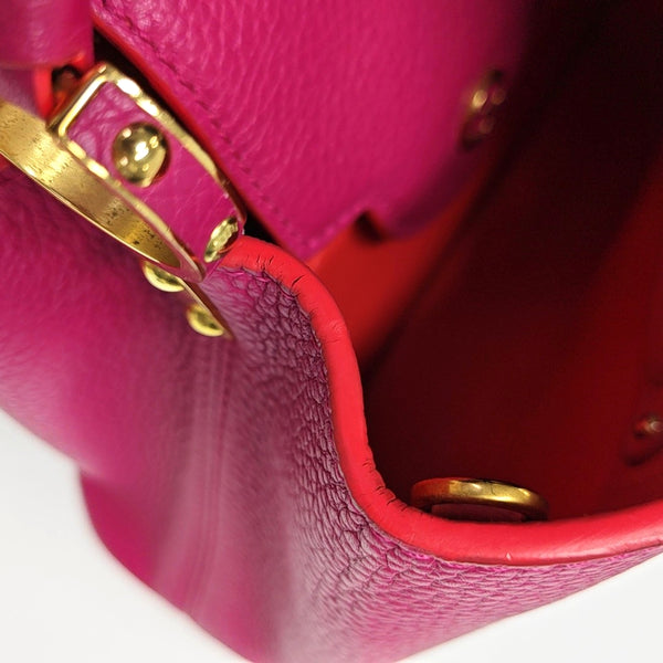 Authenticated pre-owned  CAPUCINES BB Calfskin Pink - Shoulder Bag at Looply