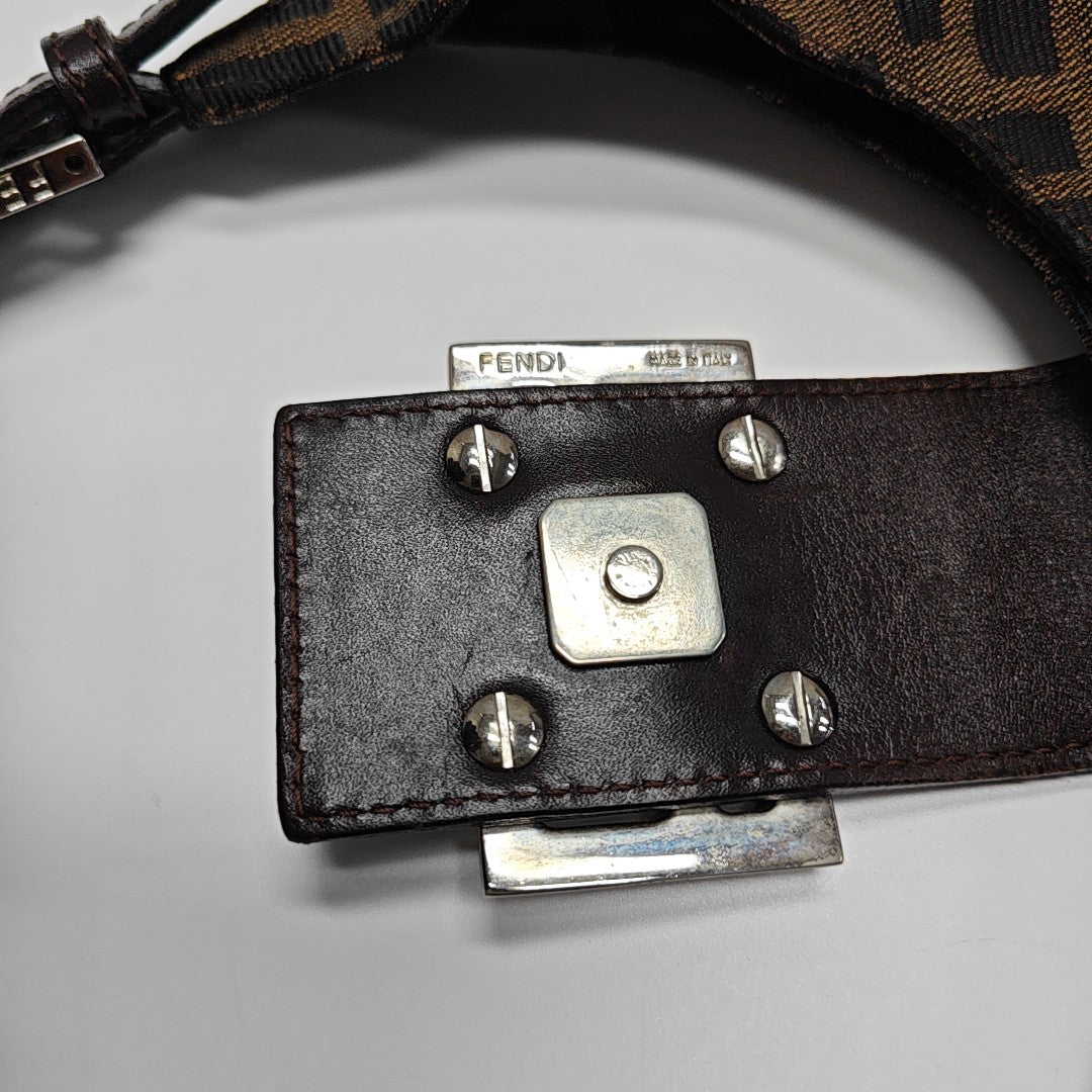 Canvas Top Handle Bag Brown