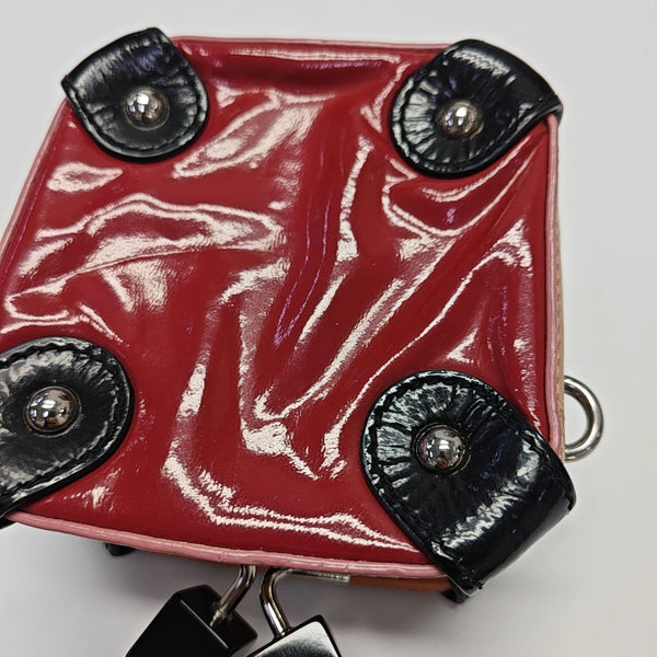 Patent Leather Shoulder Bag Red