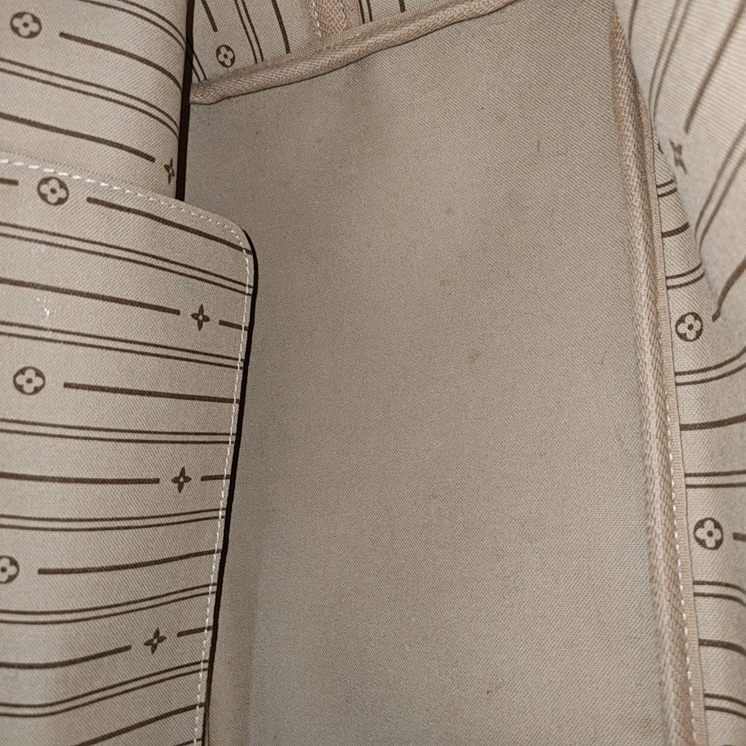 NEVERFULL GM Monogram Coated Canvas Brown