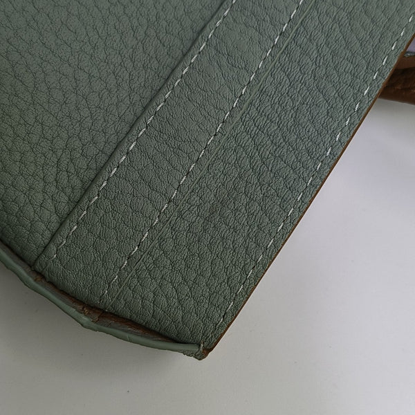 Leather Tote Bag Green