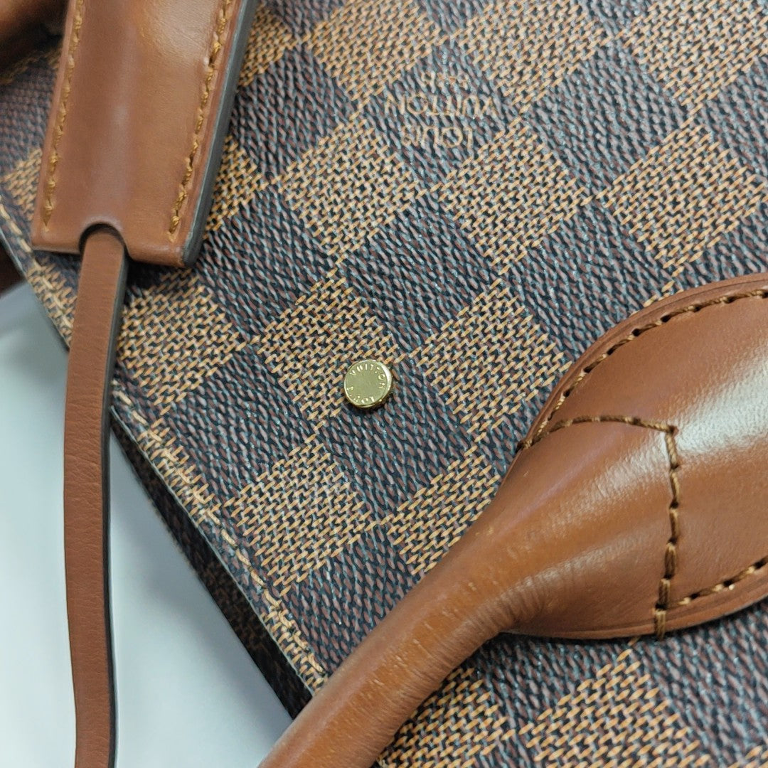 ASCOT Damier Ebene Coated Canvas Brown